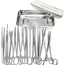 13 Pcs Minor Surgery Suture Kit with instrument Box for Medical & Veterinary Use