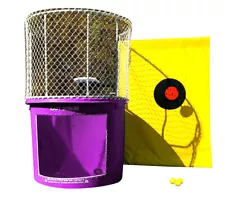 Commercial Dunk Tank Dunking Booth Purple 500 Gal Tank Water Game With Ball