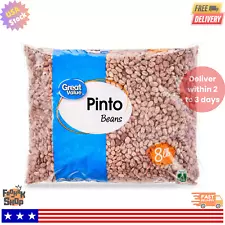 Great Value Pinto Beans, Gluten free, Dried pinto beans, 8 lb.