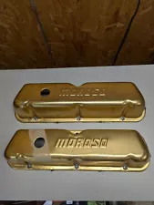 Vintage Moroso Anodized Gold SBF Small Block Ford 289 302 351w Valve Covers