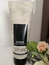 1 New STONE MEN’S COLLECTION BATH & BODY WORKS 24 HR MOI BODY CREAM LOTION