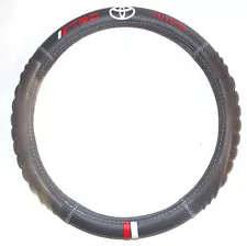 Steering Wheel Cover 15" Genuine Leather PVC Gray - For: Toyota TRD