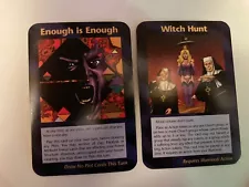 TRUMP INWO Illuminati ENOUGH IS ENOUGH 1995 Assassins Card Game SNIPER MAGA LOT2