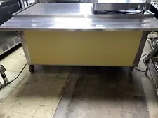 2 Dr. Work Top Cooler, Tray Shelves, With Serving Counter