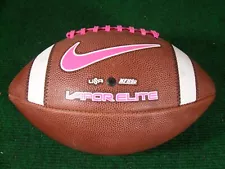 New Nike Vapor Elite High School College NFHS Leather Game Football Ball Pink