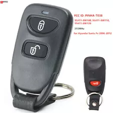 for Hyundai Santa Fe 2006-2012 Remote Car Key Fob 315MHz PINHA-T038 95411-0W100