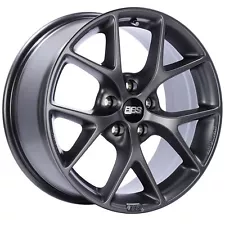 BBS SR Satin Grey Wheel with Painted Finish (17 x 7.5 inches /5 x 112 mm, 45...