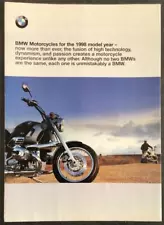 BMW Motorcycle Range Sales Brochure Poster For 1998 #9/97 711201720 R1200C ++