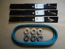 Deck Kit Bearings Blades Belt For John Deere 46" 48" mower 300 314 316 317 318