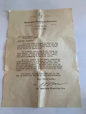 Vintage old, 1940 Land for sale letter, Oklahoma