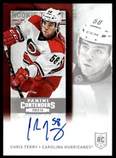 2013-14 PANINI CONTENDERS ROOKIE TICKETS AUTO Chris Terry Carolina Hurricanes