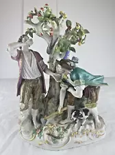 MEISSEN PORCELAIN FIGURE ~ Apple Picker, Sheperd, & Woodsman ~ 19th century