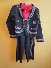 NEW KIDS MEXICAN CHARRO MARIACHI COSTUME HALLOWEEN PRENTEND OUTFIT - 3 PIECES