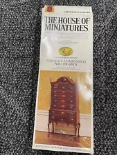 The House Of Miniatures #40023 Chippendale Broken Bonnet Highboy Dollhouse READ