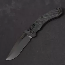 Microtech Manual Amphibian RAM-LOK - Fluted Carbon Fiber / DLC M390MK