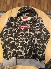 2012 Supreme Duck Camo Box Logo Hoodie - Medium