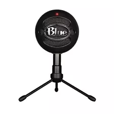 Blue Snowball Microphone with Stand, Black