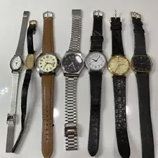 Seiko Analog Quartz Men Watches Bulk Sale Vintage Collectable