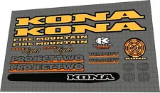 Kona Fire Mountain 1995 Decal Set