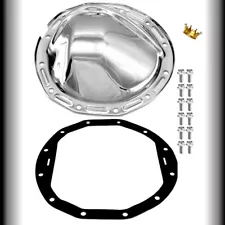 Chrome 12 Bolt Rear End Cover Gasket and Bolts fits Chevy Pontiac Oldsmobile GM