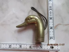 DUCK HEAD brass walking cane handle - vintage