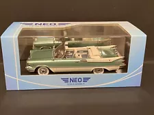 1/43 Neo Scale Models - 1959 Dodge Custom Royal Lancer Convertible Turquoise