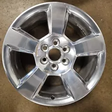 20" POLISHED OEM ORIGINAL SILVERADO TAHOE WHEEL 23431106 5652 #2 (For: 2020 Tahoe)