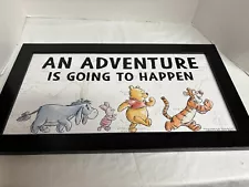 Winnie the Pooh Wall Hanging 10.47" x 18.43" "An Adventure is Going to Happen"