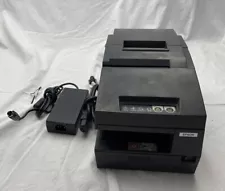 Epson TM-H6000II Model M147C Black POS Cash Register Receipt Printer Used