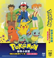 POKEMON SEASON 1-5 VOL.1-283 END ANIME DVD ENGLISH DUBBED REGION ALL