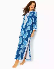 NWT Lilly Pulitzer Shealyn Stretch Maxi Caftan Color Barton Blue Choose Size