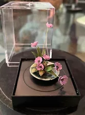 Kimberly Hammer Dollhouse Miniature Ikebana Style Evening Primrose Plant Flowers