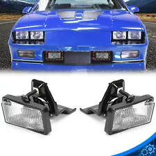 For 1985-1992 Camaro IROC-Z Z28 New Left Right Bumper Fog Lights Lamp Clear Lens (For: 1985 Z28)