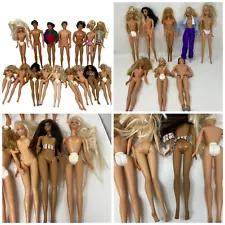 lot of 24 Barbie dolls Nude Mixed Lot For OOAK Nice Condition Estate Sale