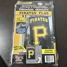 Pittsburgh Pirates Flag. Double sided, made by Party Animals T4