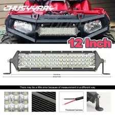 12” Inches LED Work Light Bar Spot Flood Combo Beam Offroad Fog Driving Lamp (For: Diesel 455 4X4)