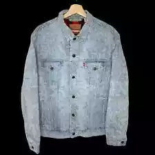 SUPREME x LEVIS | FW17 Snakeskin Trucker Jacket (Blue) | L flannel work jacket