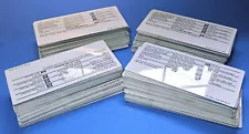 100 NOS VINTAGE LOWER Western Electric Aluminum PAYPHONE INSTRUCTION CARDS