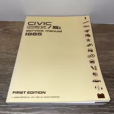 1985 Honda Civic CRX / Si Service Manual 1st Editon