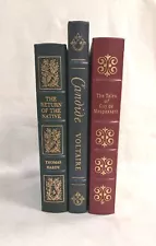 Set Of 3 New Collectors Edition 100 Greatest Books Ever Written Leather Bound