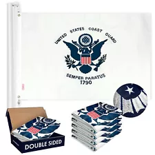 US Coast Guard Flag 3x5FT 5-Pack Double-sided Embroidered Polyester By G128