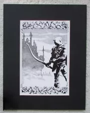 TIM SALE PRINT GRAY ARCHER #2 SIGNED 1980