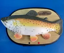 Rocky Rainbow Trout Singing Fish Motion Activated Hang or Stand Tested WORKS