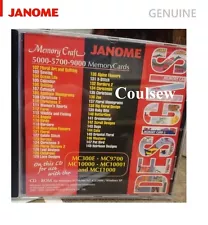 GENUINE JANOME DESIGNS CD for MEMORY CRAFT EMBROIDERY MACHIINES IN JEF FORMAT