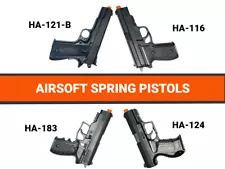 Top Quality Variety Options Full Sized Spring Pistol HandGuns Airsoft Collection