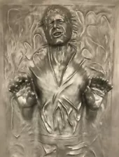 LIFE FULL SIZE HAN SOLO IN CARBONITE PROP STATUE STAR WARS 1:1