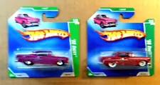 HWs 2009 Super & Regular '55 Chevy Treasure Hunts on VHTF Short Cards - Read !