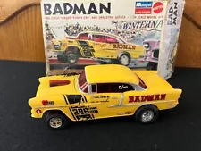 Monogram Badman 1955 Chevy Street Funny Car 1/24 JUNKYARD PARTS CAR or Restore.