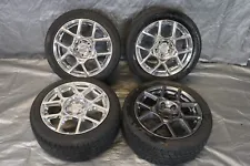 2008 ACURA TL-TYPE S 3.5L FWD OEM WAFFLE ENKEI WHEELS RIMS SET 17X8 +45 #9512