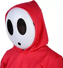 New Super Mario Bros SHY GUY MASK Party Costume Accessory Face Ghost Kids Adult